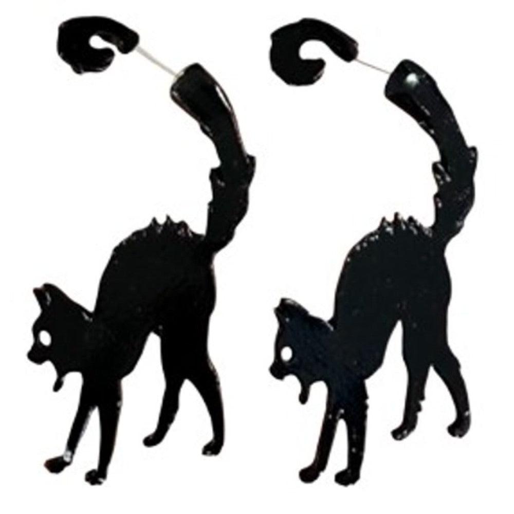 Black Cat Earrings