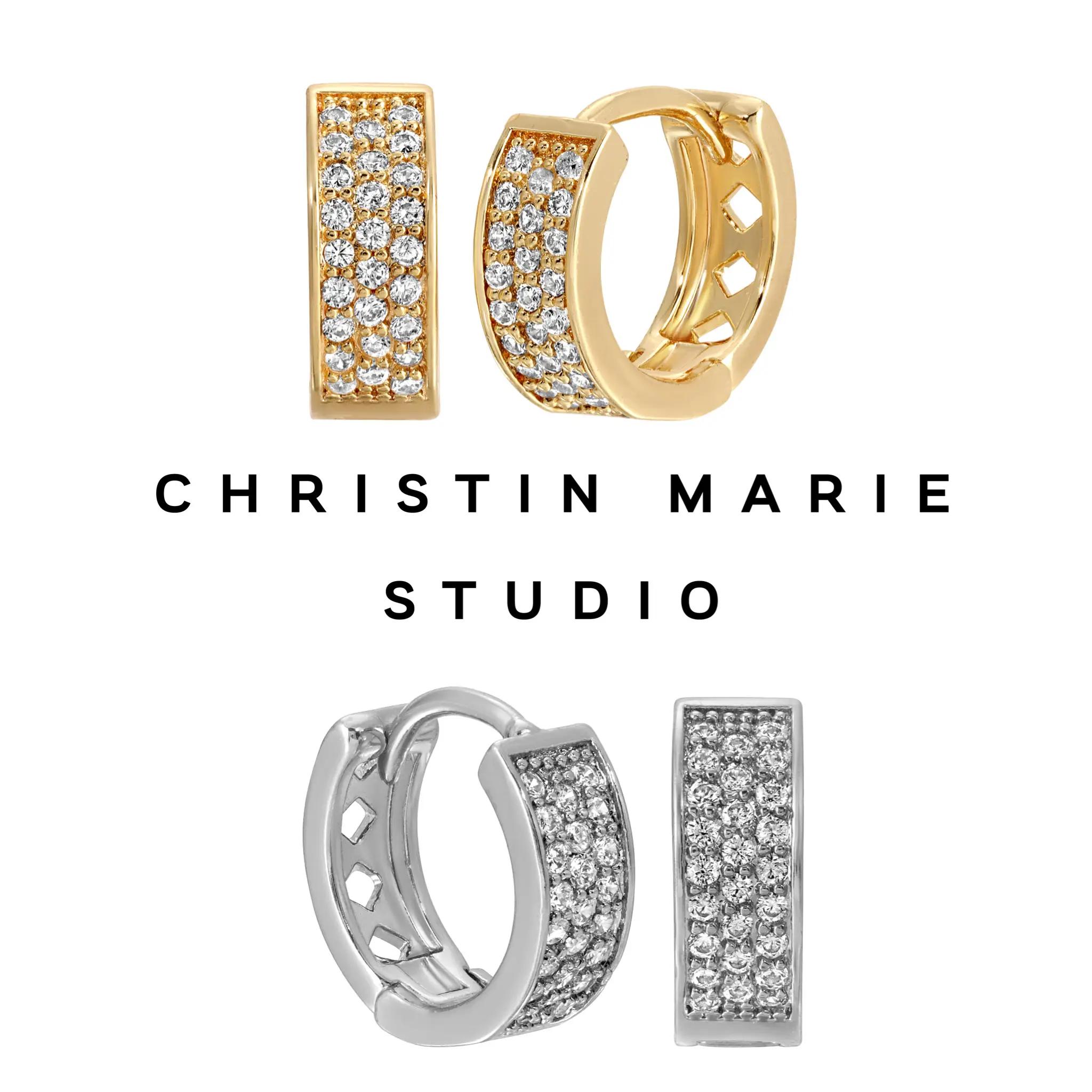 CZ Huggie Earrings