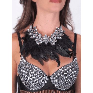 Black Feather Necklace