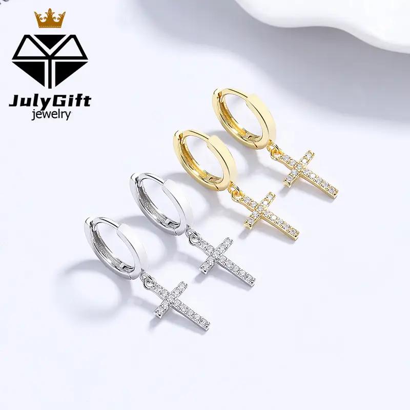 women's fashion cross earrings personalised design sense temperament earrings Daily