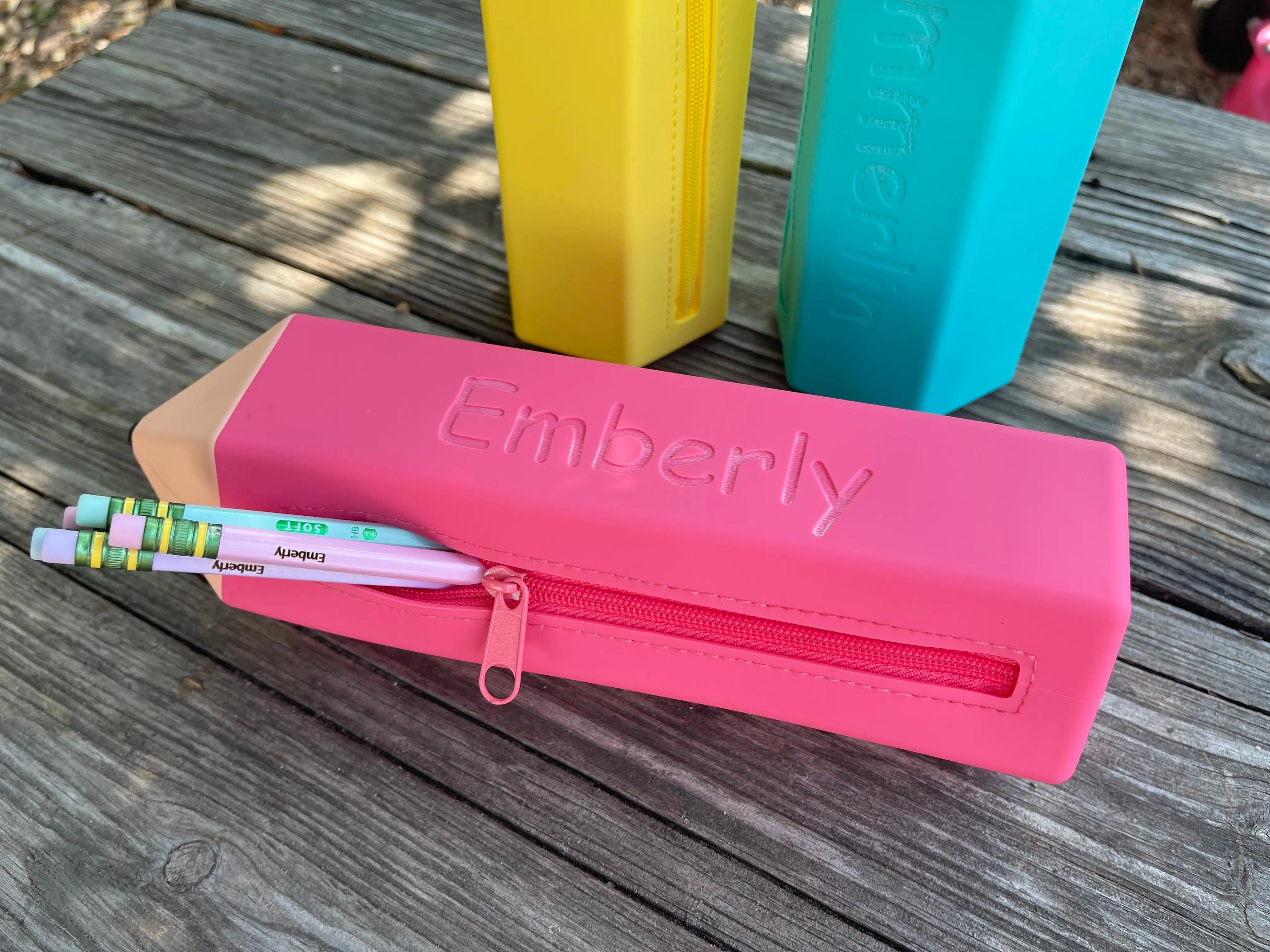 Personalized Jelly Pencil or Crayon Pouch