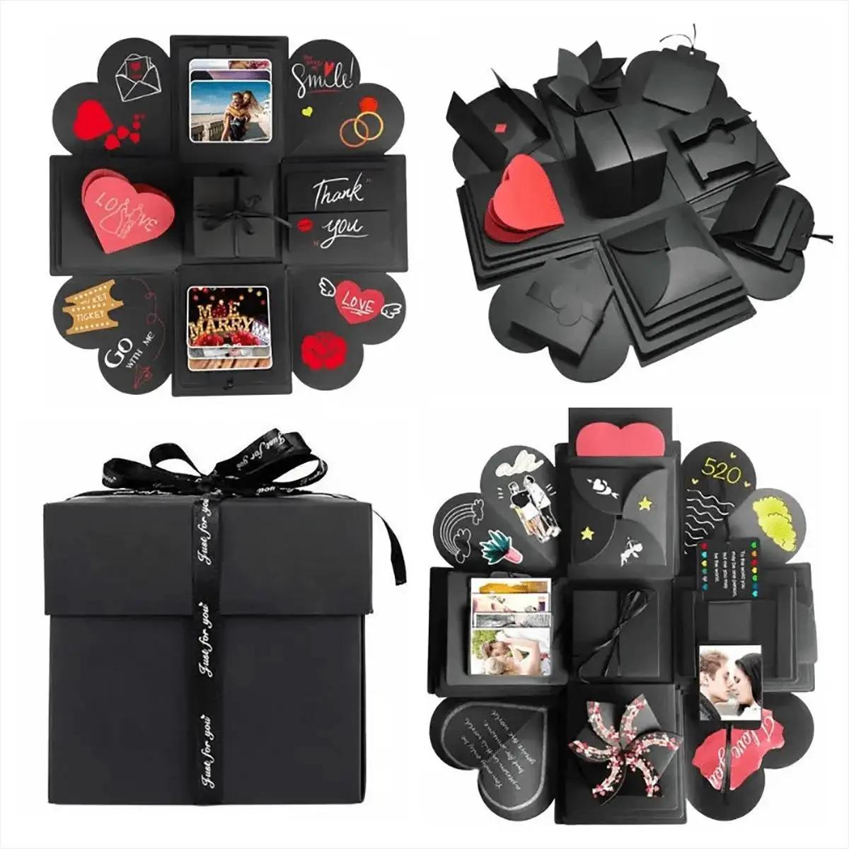 DIY Photo Album Explosion Box, 1 Box Romantic Surprise Gift Box, DIY Photo Album Surprise Box, Gift for Him/her, Decoration Items