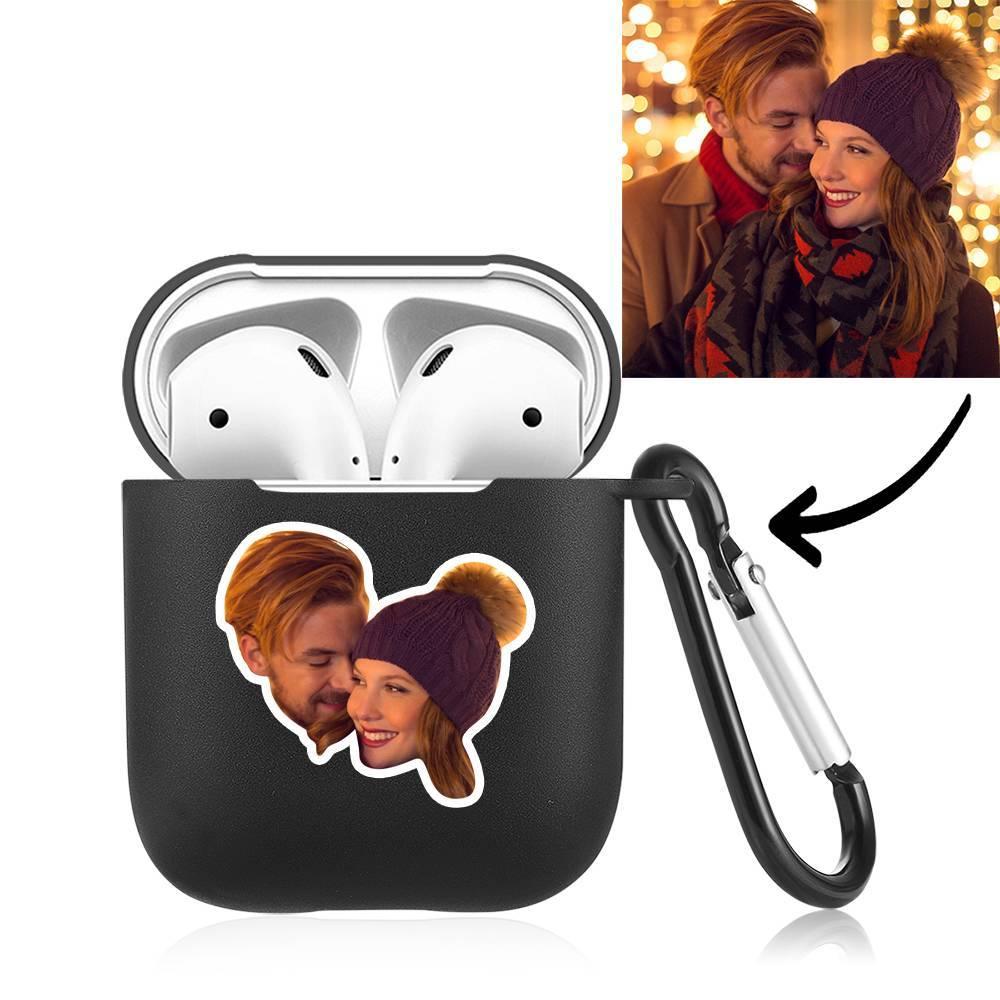 Custom Photo Earphone Case for AirPods Couple's Gift Black - Avatar