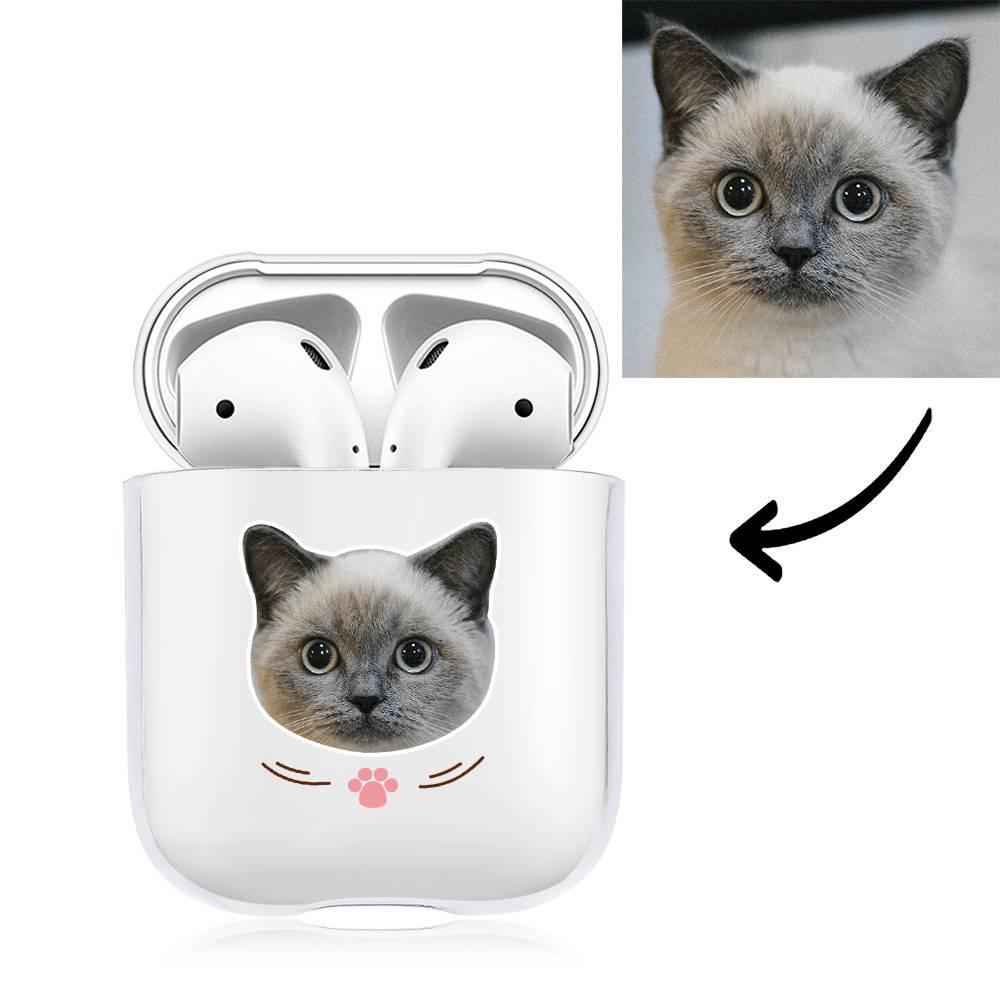 Custom Photo Earphone Case for AirPods Cat Transparent - Avatar