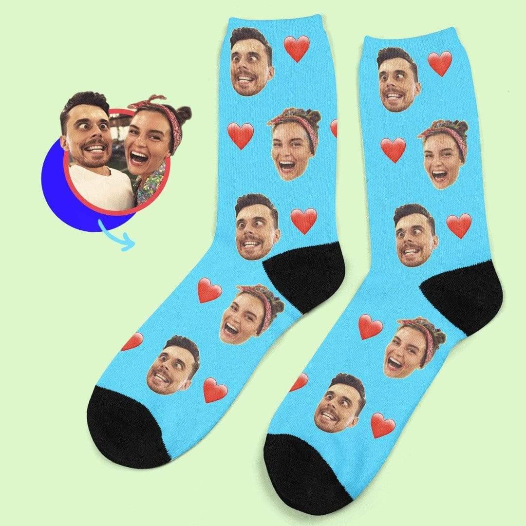 Custom Photo Socks Boyfriend Gift Valentines Gift Christmas Gifts
