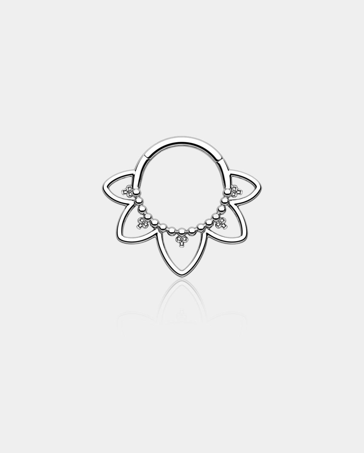 Lotus Flower Septum Ring - 10mm