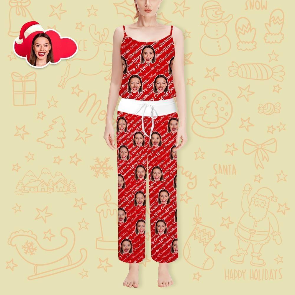 Custom Face Camisole Personalized Sleepwear Christmas Gift For Girlfriend