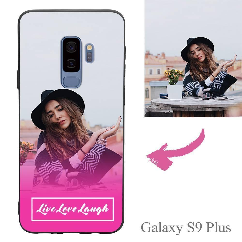 Galaxy S9 Plus Custom Live Love Laugh Photo Protective Phone Case