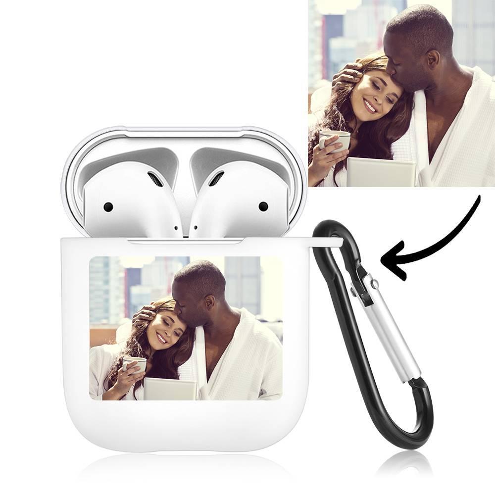 Photo Earphone Case for AirPods Couples Gift - White