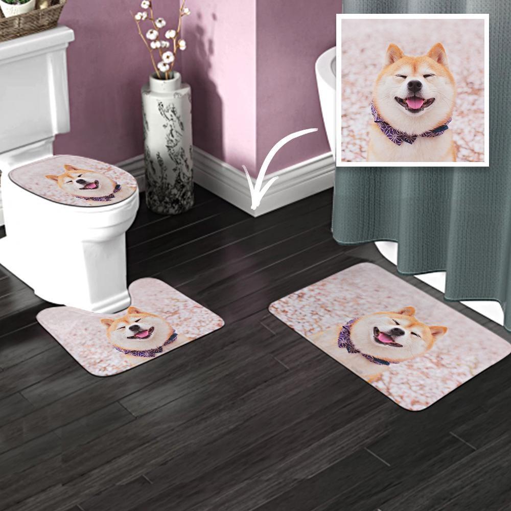 Personalized Bathroom Antiskid Pad 3pcs Bathroom Rug