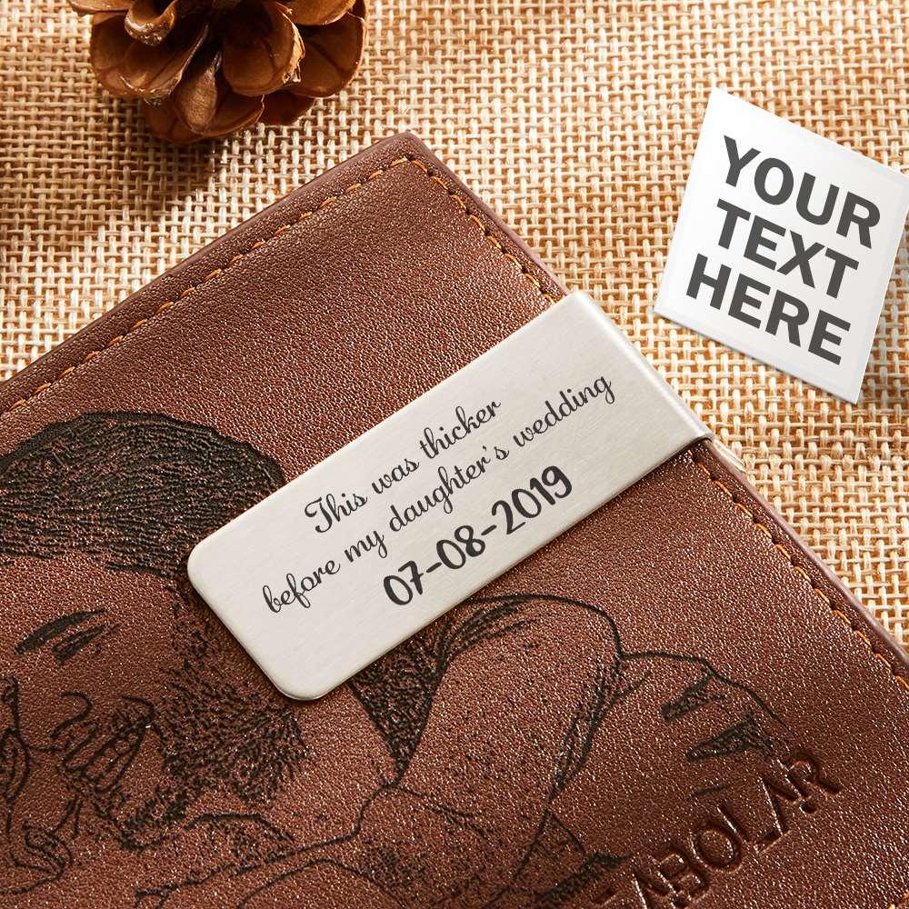 Custom Metal Money Clips Best Dad Gift From Daughter