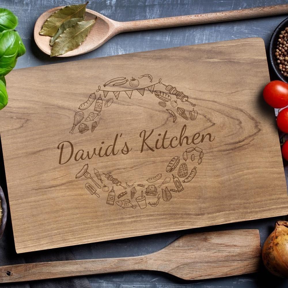 Custom Chopping Boards Cooking Gift For Her - Walnut