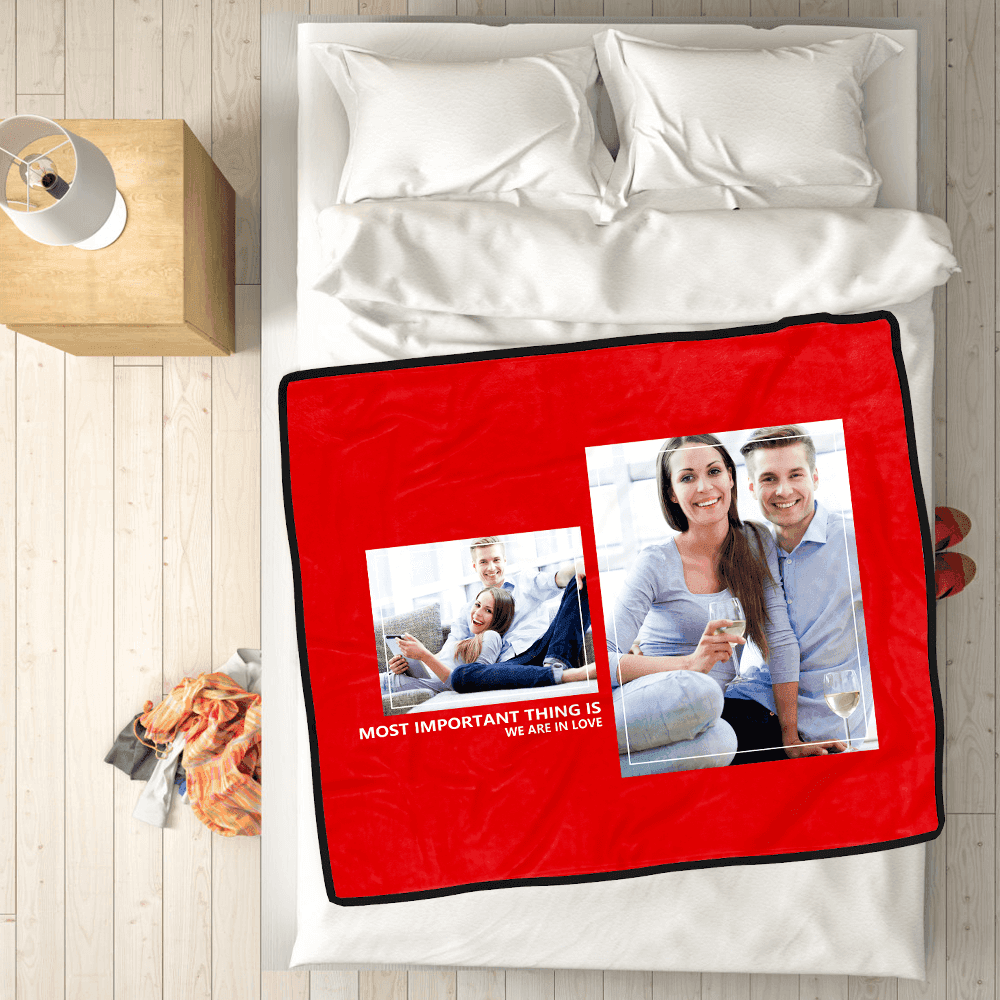 Custom Photo Blanket Custom Bedding Set