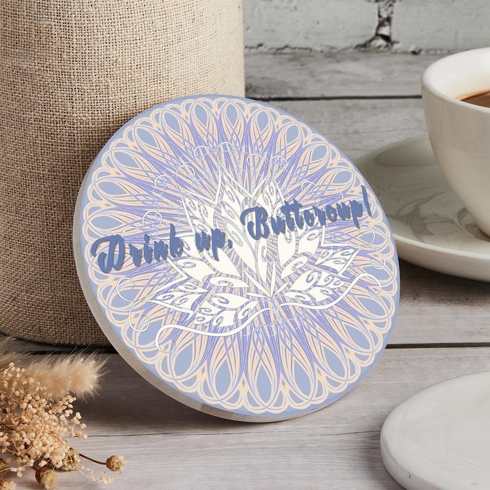 Engraved Coaster Custom Kitchen Gifts - Round
