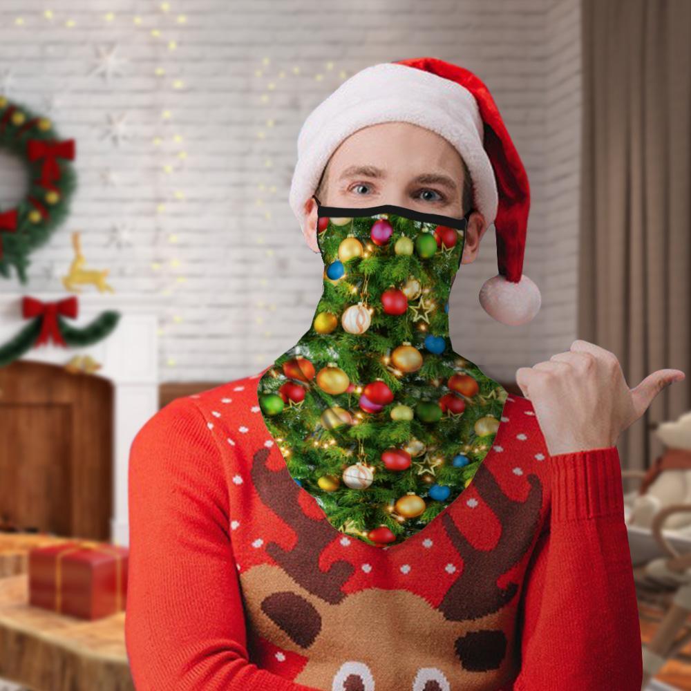 Christmas Face Mask Washable Bandana Santa Gaiter Christmas Gift For Her