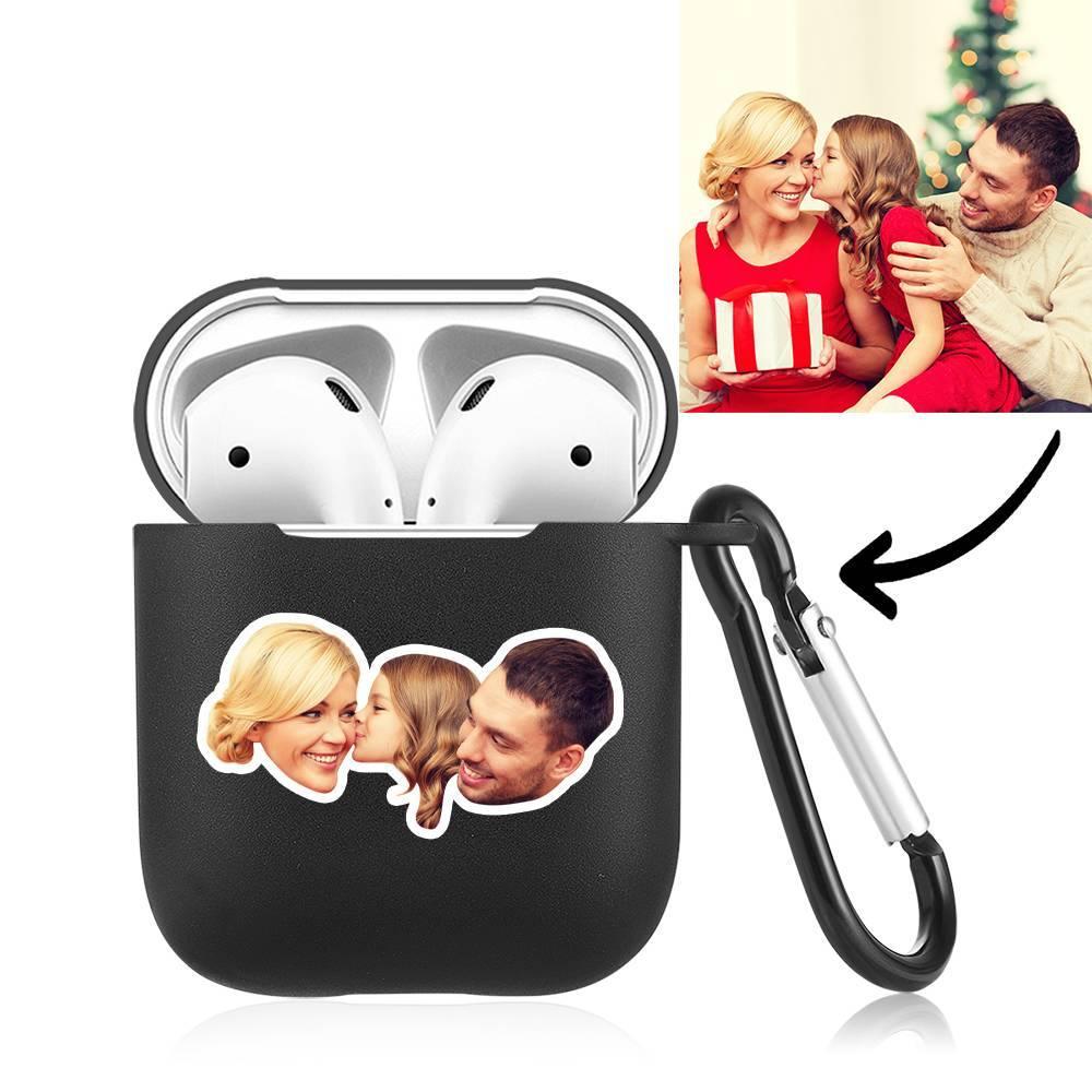 Custom Photo Earphone Case for AirPods Happy Family Black - Avatar