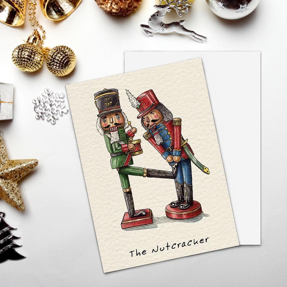 Funny Christmas Card Nutcracker Christmas Card-Vertical Card