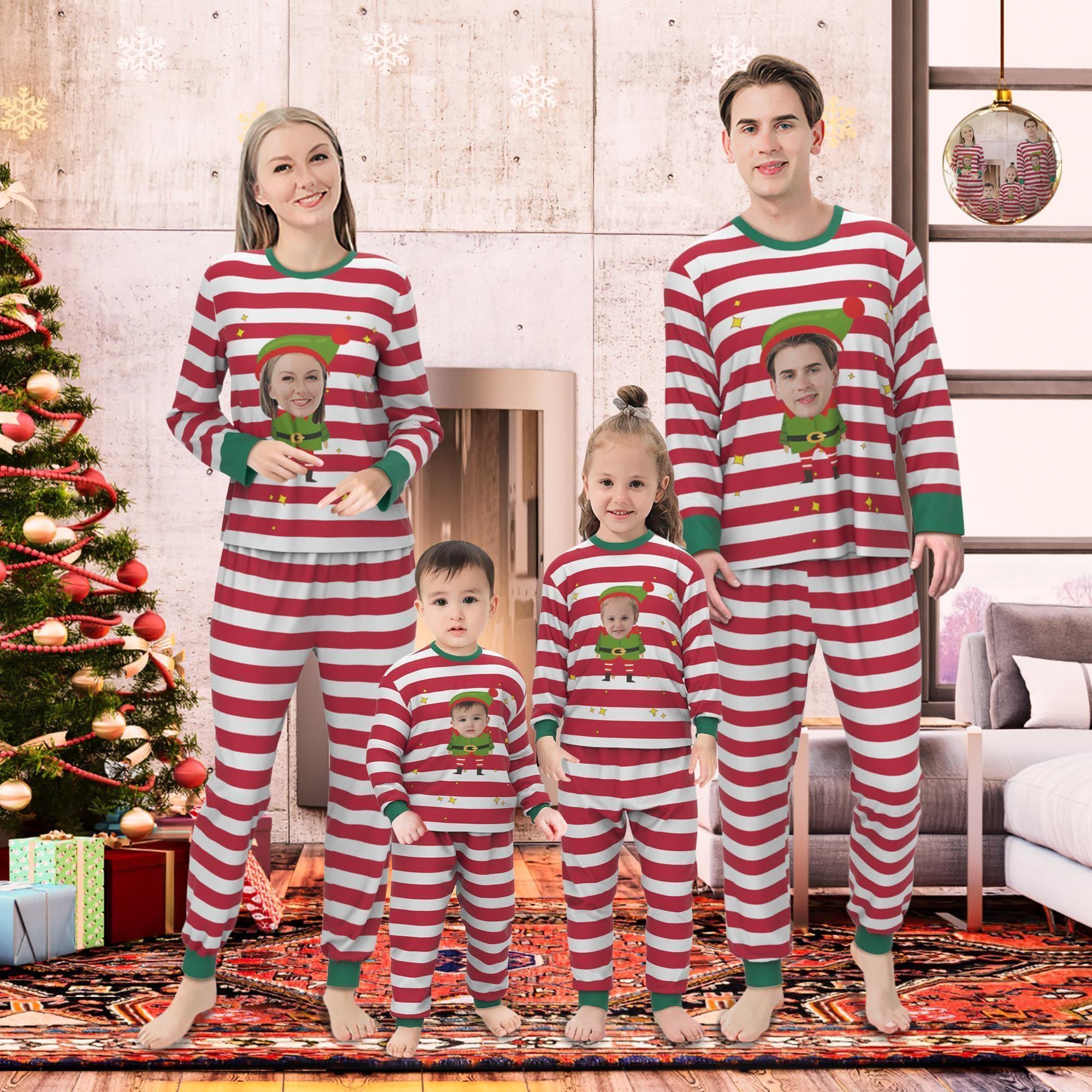Personalized Face Pajamas Set Custom Photo Pajamas Christmas Gift