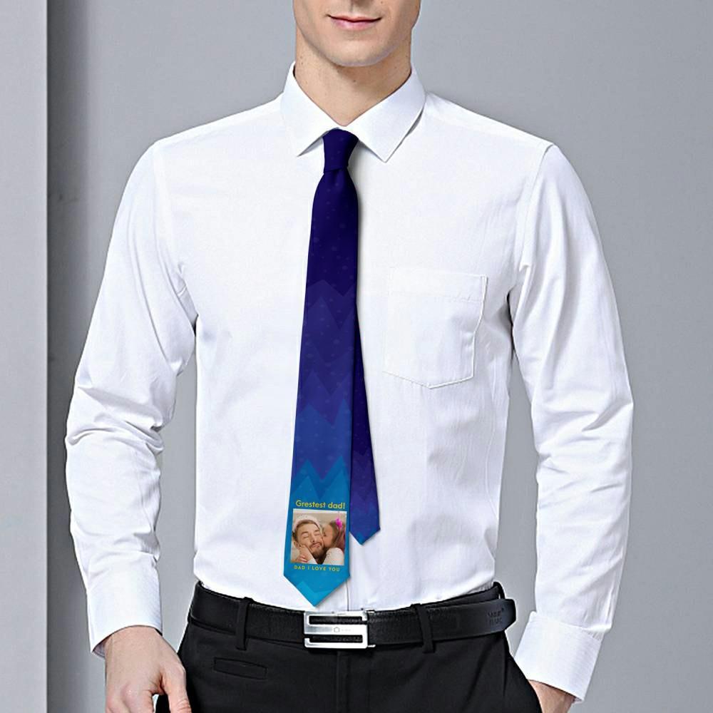 Photo Necktie Gift For Dad - "I Love You Dad"