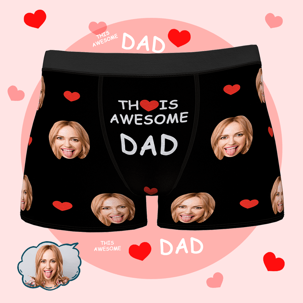 Face Boxer Birthday Gifts for Husband