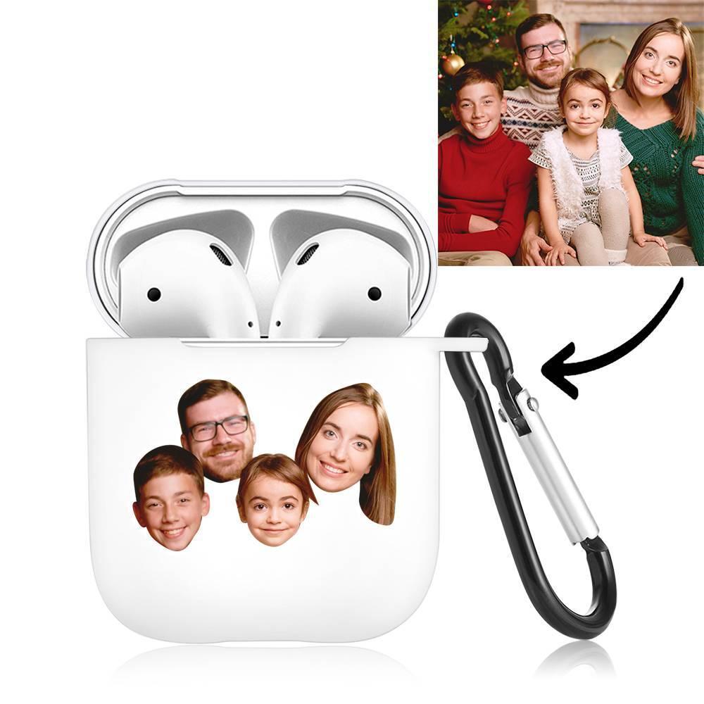 Custom Photo Earphone Case for AirPods Happy Family White - Avatar