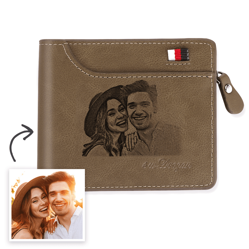 Photo Wallet Gift For Husband - Double-sided Printing