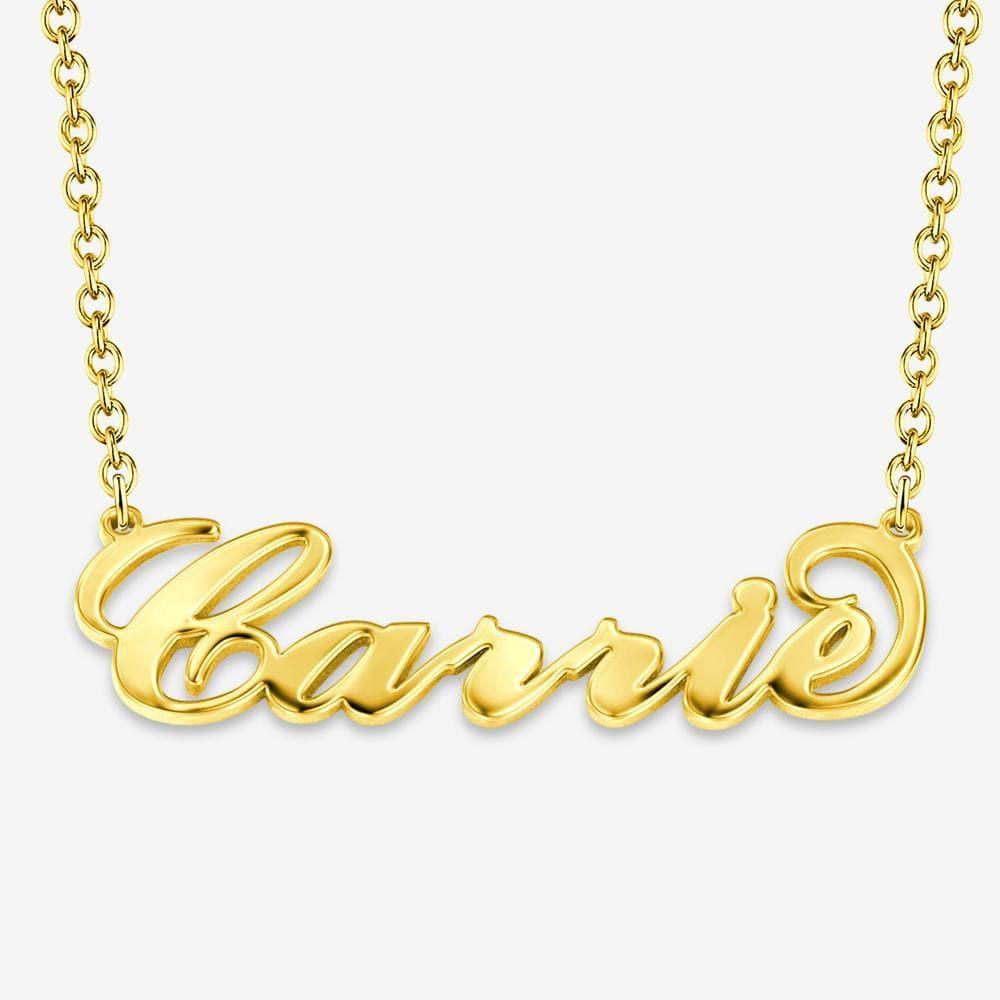 Anniversary Gifts Name Necklace - Carrie Style