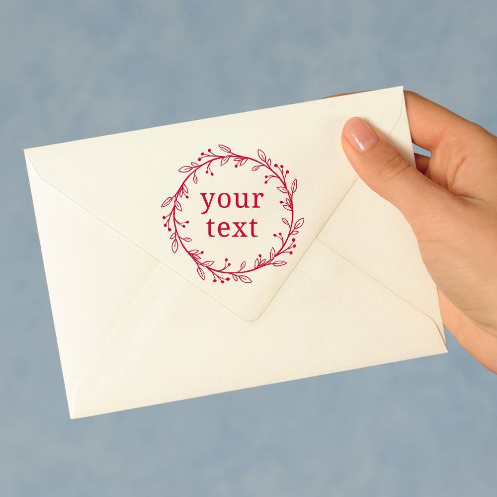 Personalized Stamp Self Inking Stamp Teacher Gifts Vine Border