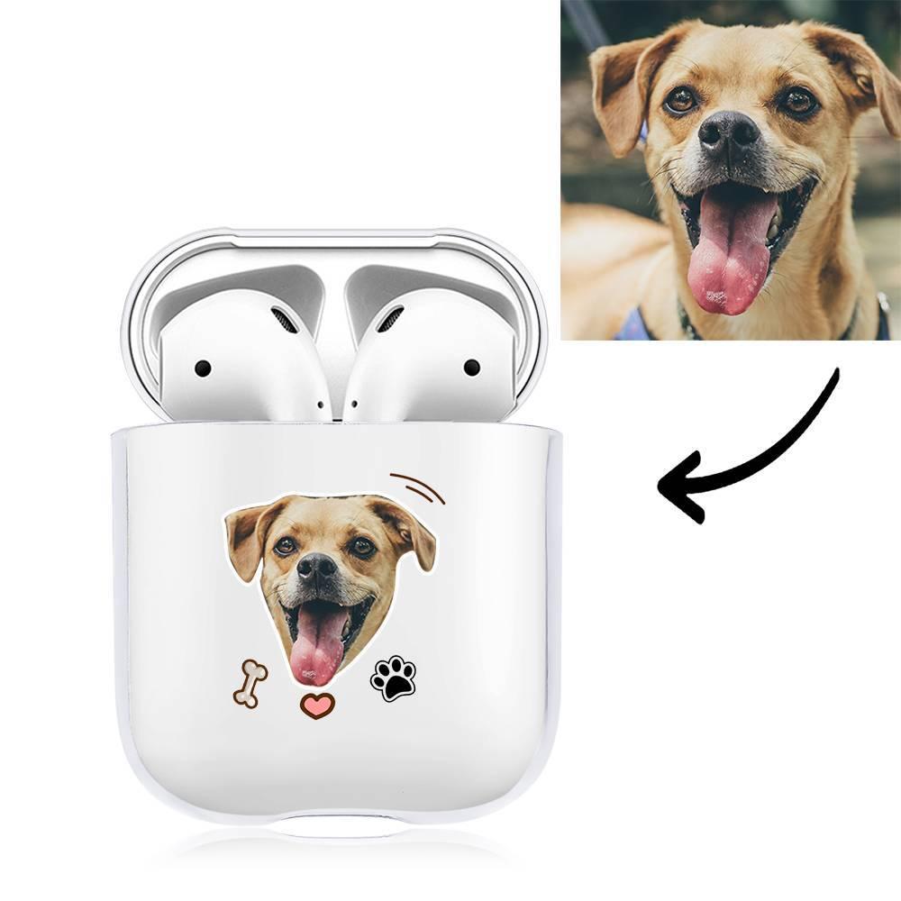 Custom Photo Earphone Case for AirPods Cute Dogs Transparent - Avatar