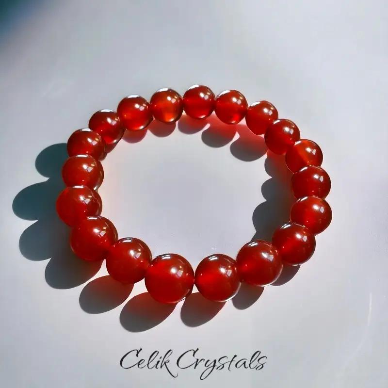 Carnelian Bracelet Healing Stones Natural Bracelet