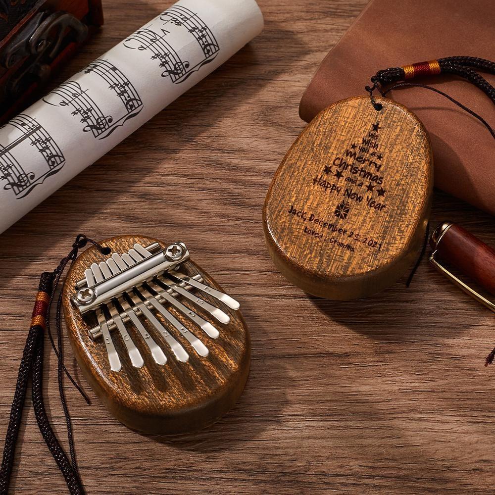 Custom Mini Kalimba Thumb Piano 8 Keys Christmas Gifts