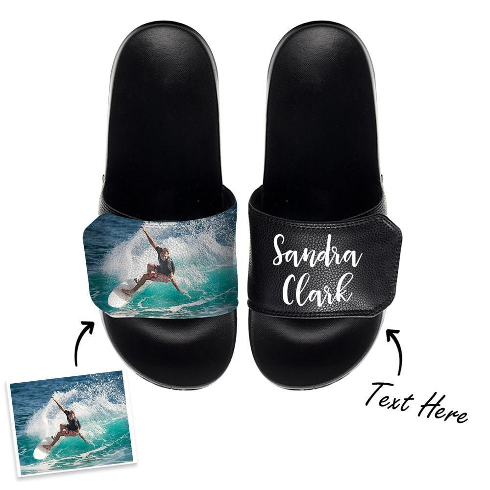 Custom Slide Sandals With Text & Face - 9 Sizes