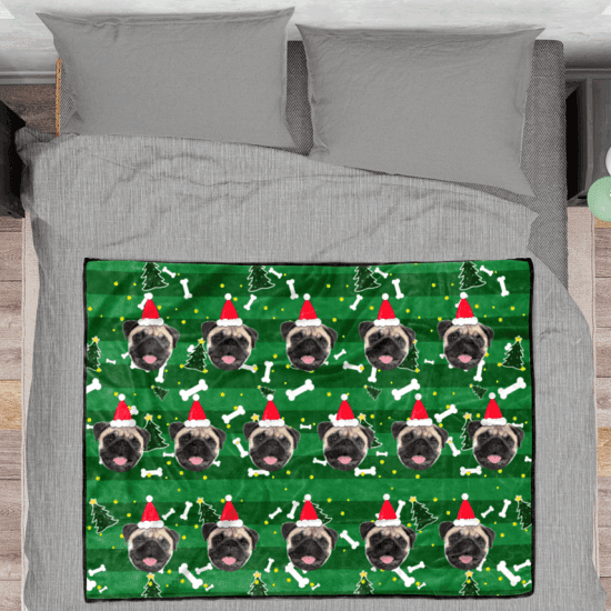 Personalized Blanket Custom Blanket - Christmas Tree