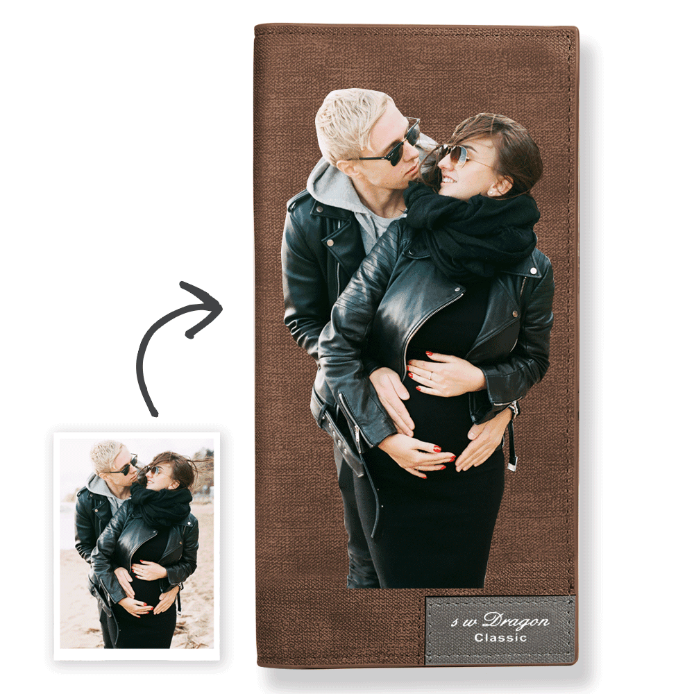 Anniversary Gift Custom Leather Wallet For Wife
