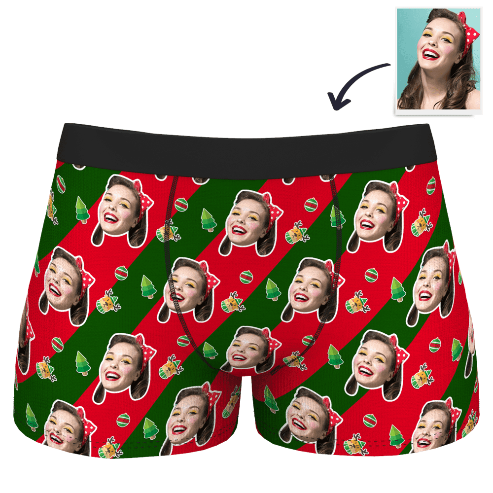 Customized Boxer Shorts Christmas Gifts -Stripe