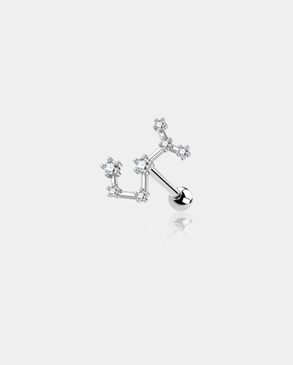 Zodiac Star Constellation Cartilage Stud - Scorpio