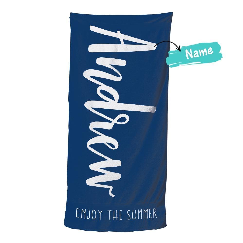 Custom Text Beach Towel For Unisex Towel For Polyester Bath Towel 31.2in*50.7in
