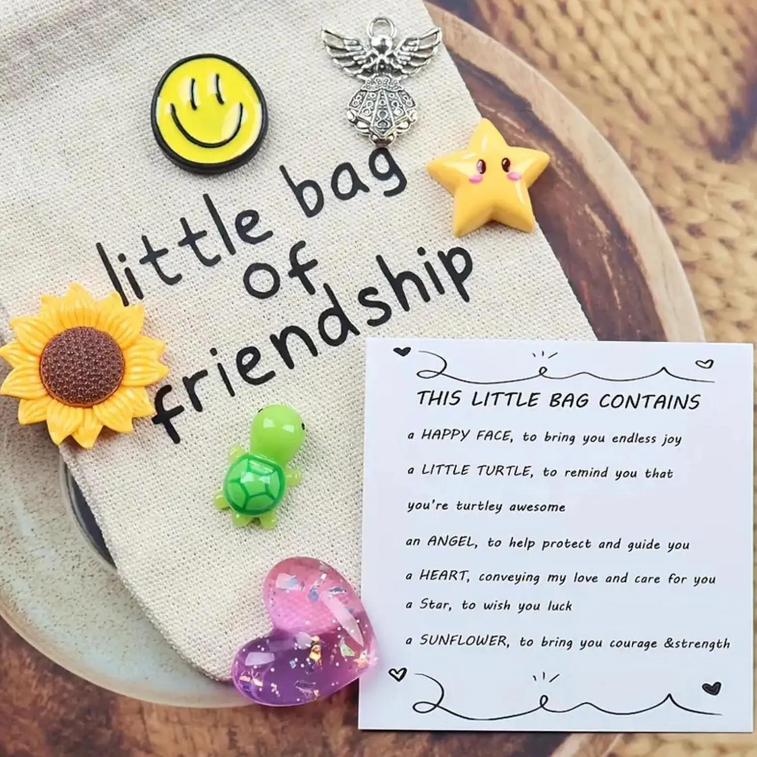 Cute Decorative Pocket Hug Gift Bag, 1 Set Happy Gift, Personalized Positive Energy Pocket with Various Mascots, Unique and Thoughtful Decorative Gift