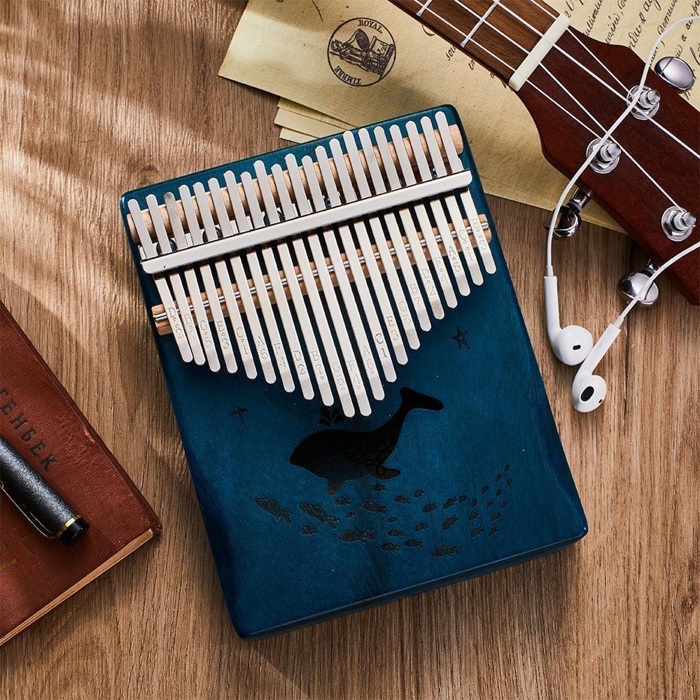 Wooden Kalimba Finger Piano 17 Keys with Tunning Hammer Christmas Gifts for Him