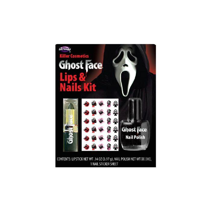 Ghost Face Lipstick & Nail Polish