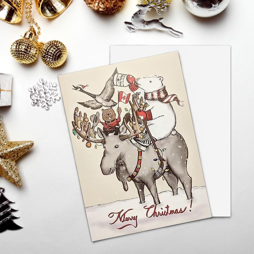 The Most Canadian Christmas Card Holiday Card-Vertical Card