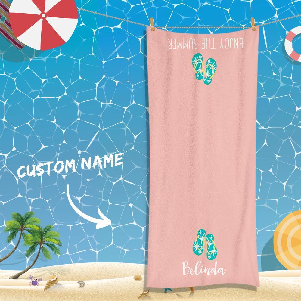 Custom Text Towel For Super Absorbent Towel For Bathroom Towel