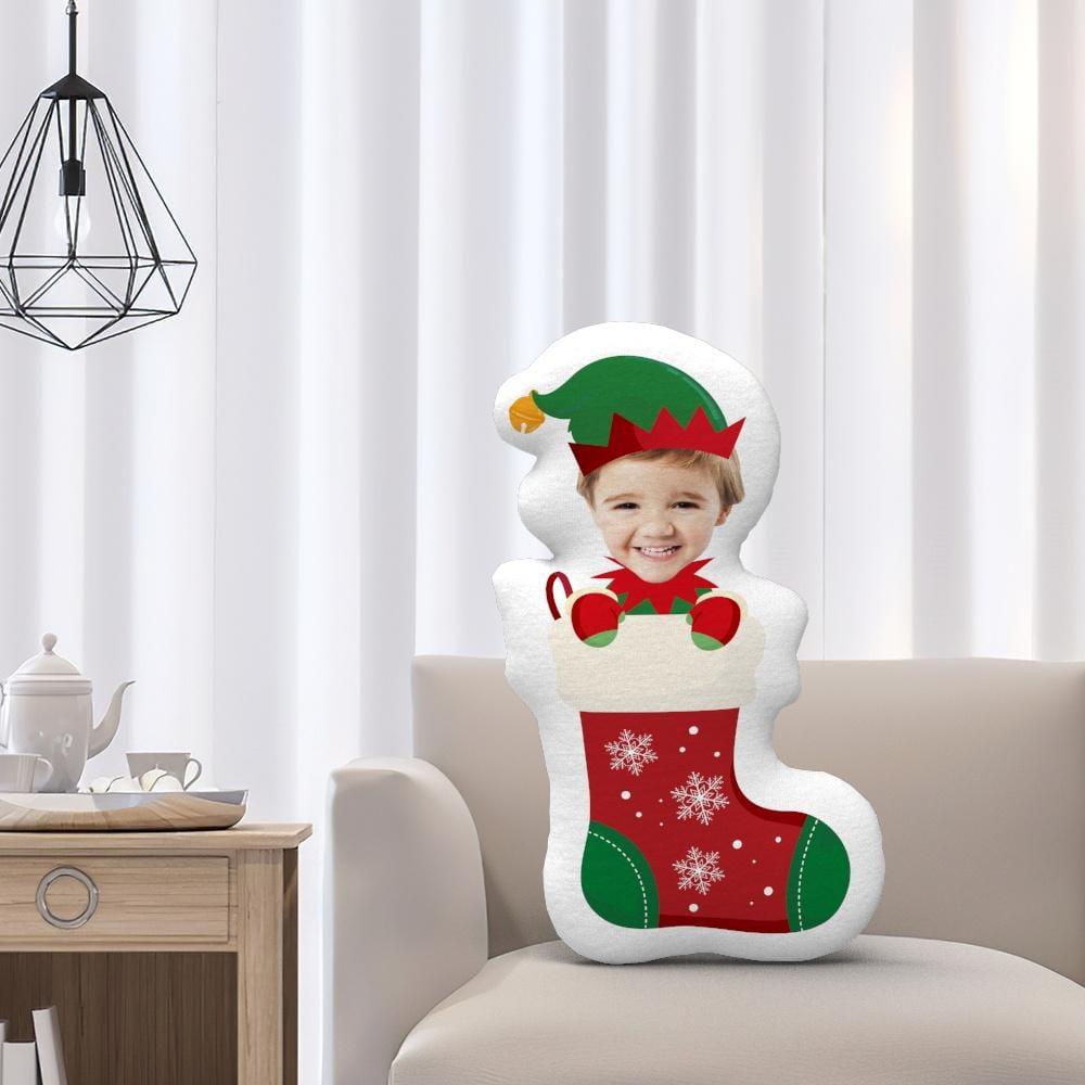 Christmas Gift Stocking Sock Face Pillow - 16*20 inches