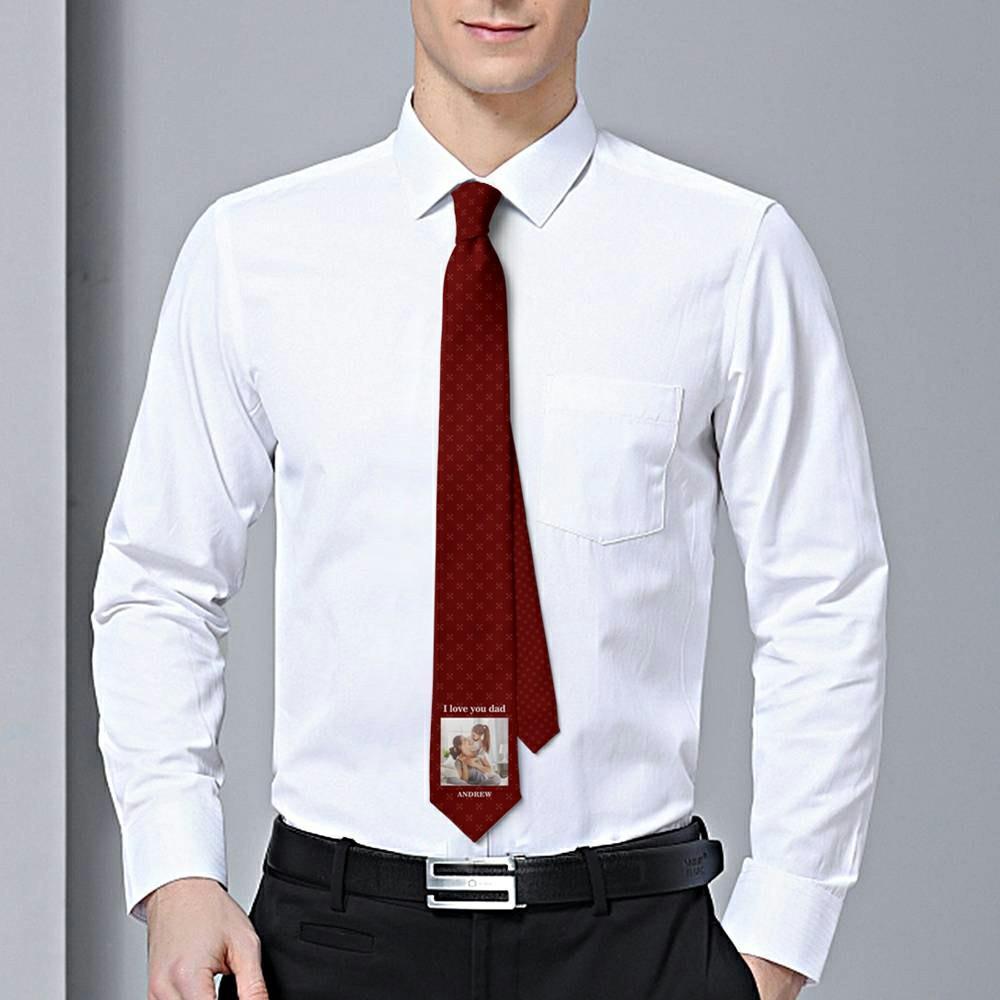 Picture Tie Gift For New Dad - "I Love You Dad"