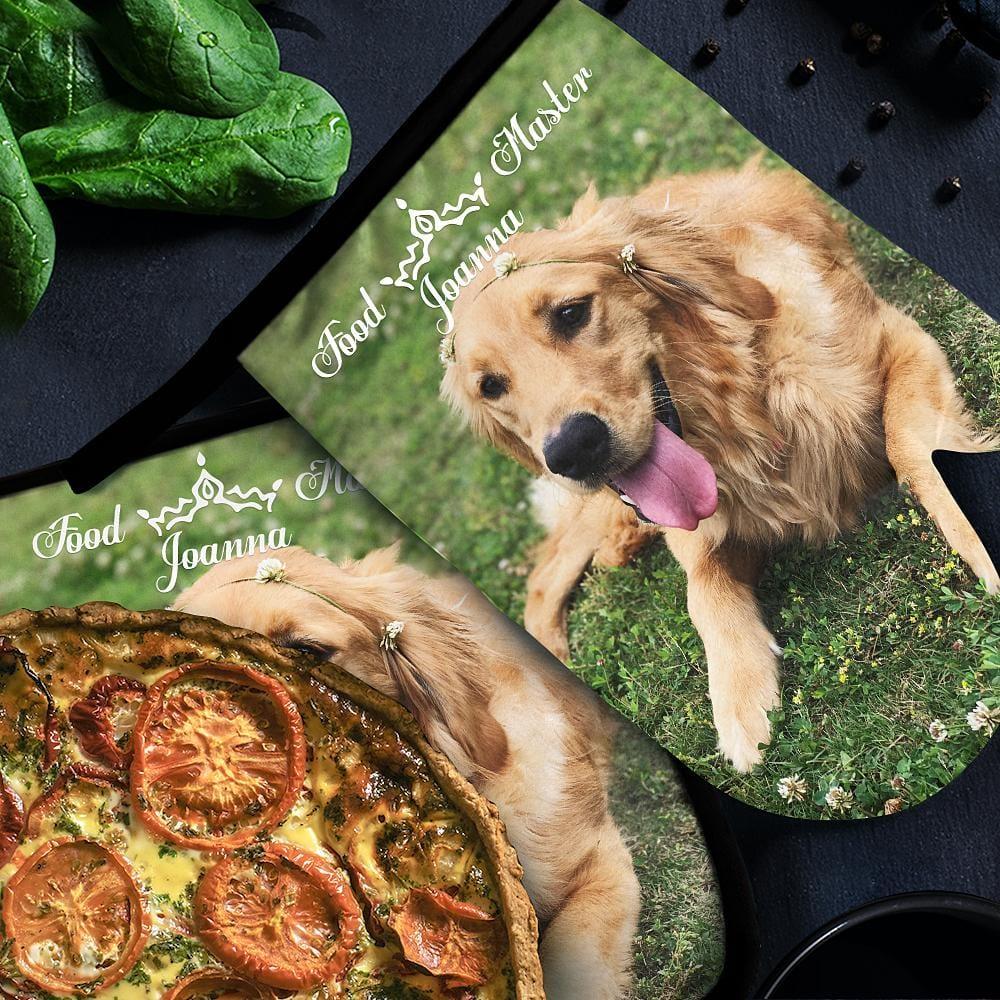 Dog Memorial Gift Custom Oven Mitts & Pot Holders Set Baking Set Kitchen Gift