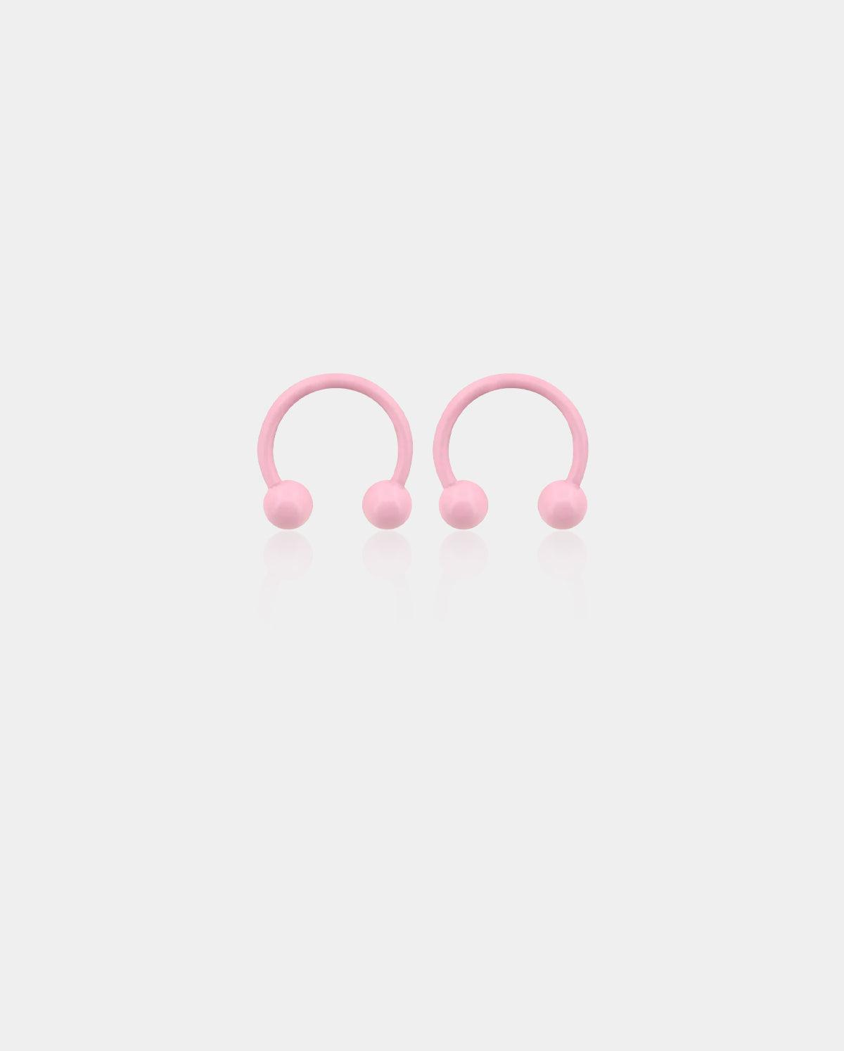 Macaron Pink Horseshoe Septum Ring - 14G(1.6MM)