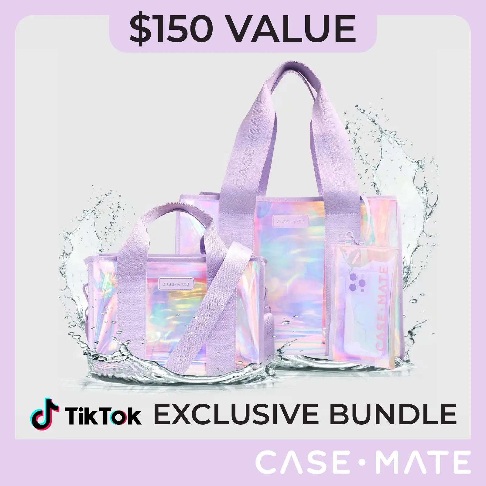 Beach Tote Bundle - Soap Bubble Beach Tote + Mini Beach Tote