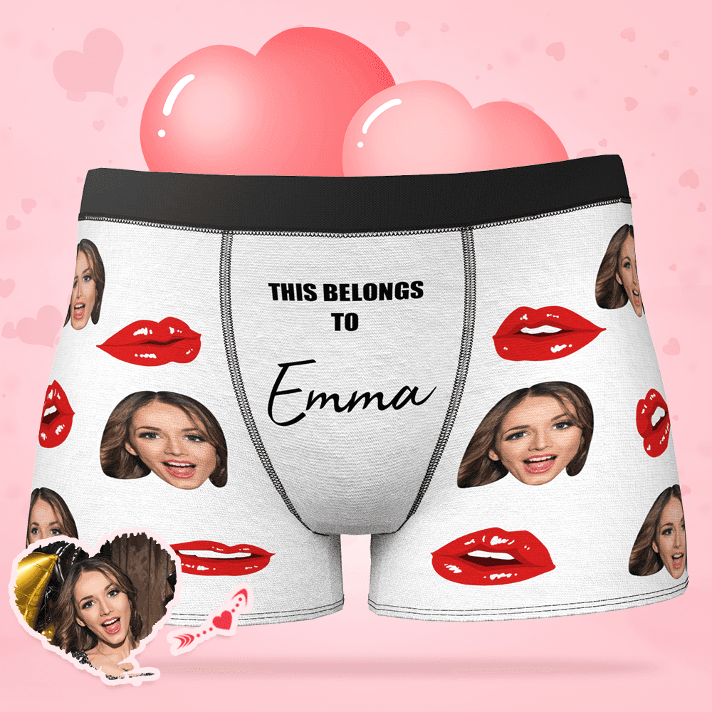 Custom Girlfriend Face Boxer Gift For Him - 2 Colors