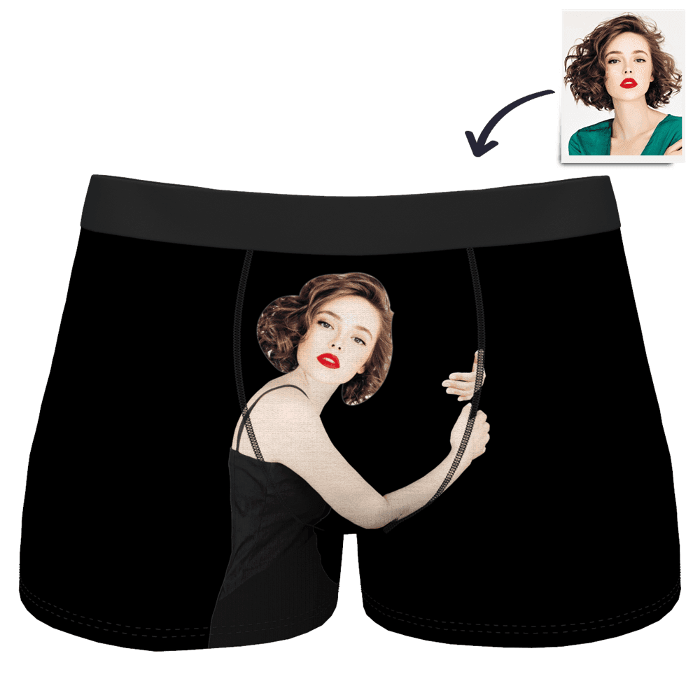 Custom Face Boxer Funny Gift For Him - Light Skin