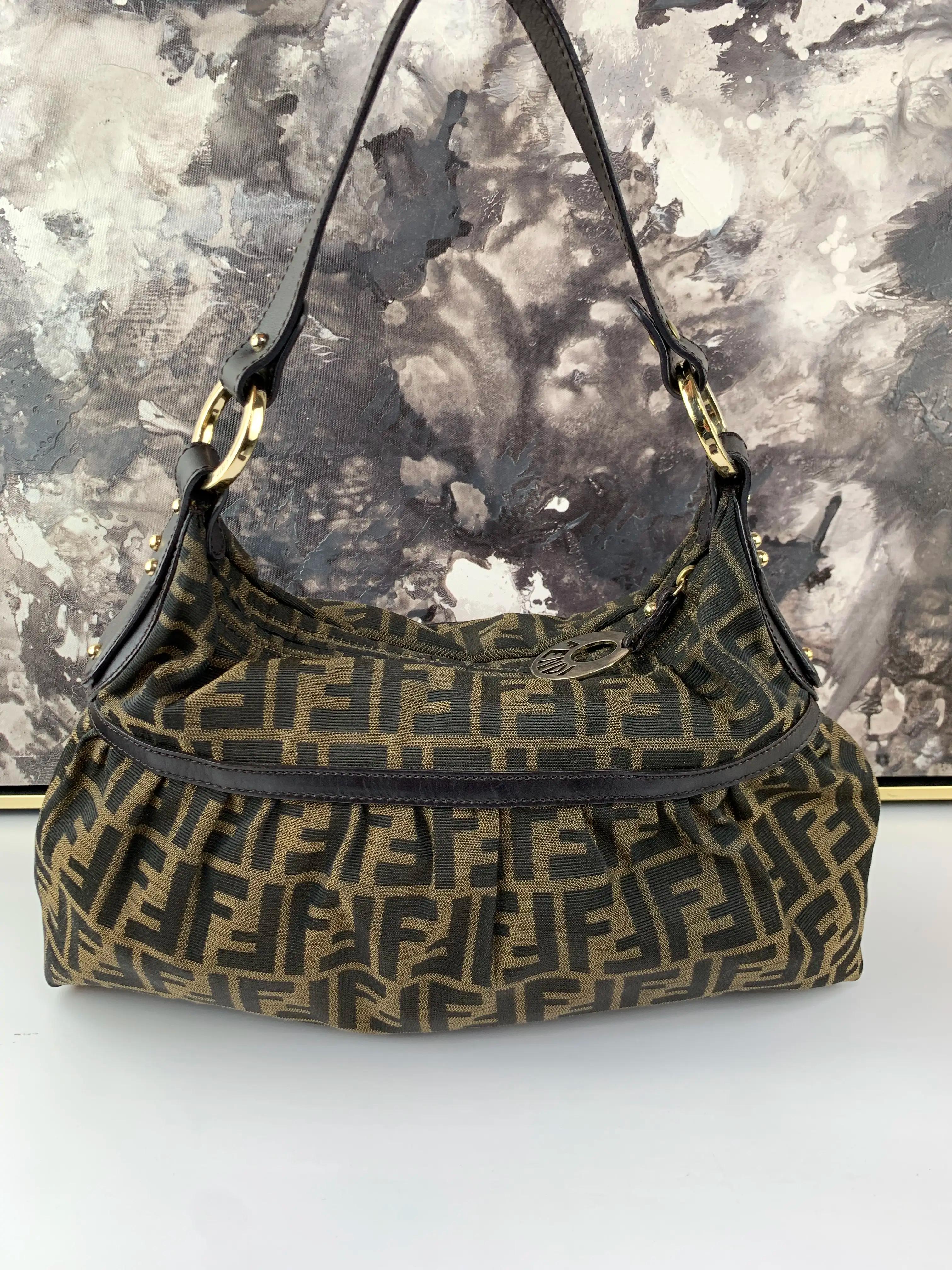 Pre-owned FENDI canvas tote bags Zucca Tote Bag